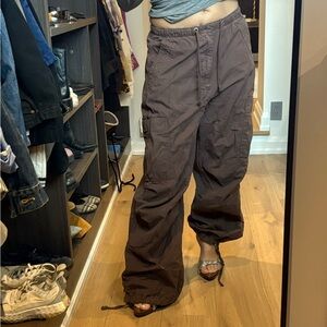 Jaded London Dark Brown Cargo Pants